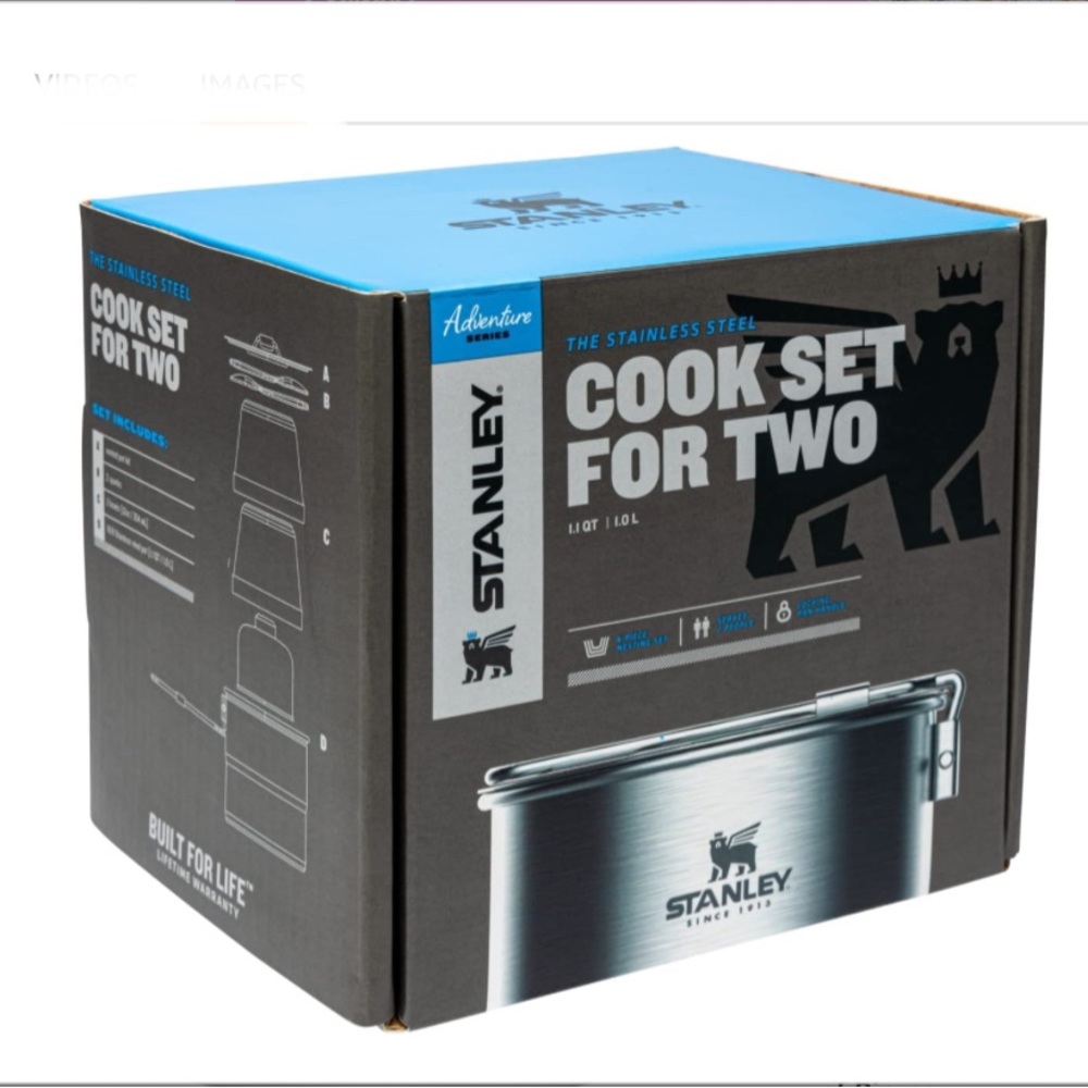 Stanley Adventure Stainless Steal 6 piece cook set for 2